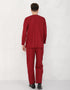 BAJU MELAYU PESAK MEGAT R/FIT (MAROON)